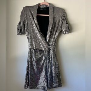 Zara Glittering Silver jumper
